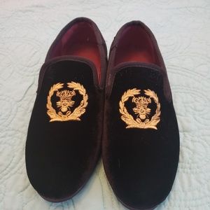 Romano boys velvet loafers